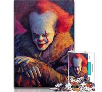 Puzzle di film horror per adulti e adolescenti, puzzle da 1000 pezzi, giocattoli, giochi educativi, lista dei desideri antistress con Babbo Natale (38x26cm)