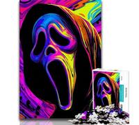 Puzzle di film horror per adulti, puzzle da 1000 pezzi, aiuta il cervello ad allenare i giocattoli avvincenti per coltivare la pazienza, un'opera d'arte (50x75cm)