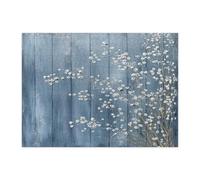 Puzzle di fiori di gypsophila primaverili per adulti, 500 pezzi, puzzle stampati in legno rustico, decorazioni per feste