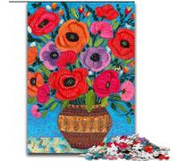Puzzle di fiori per adolescenti, 1000 pezzi, adatti a persone dai 14 anni in su, idee regalo per la decorazione della casa (26x38cm)