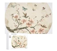 Puzzle di fiori rossi in fiore, 1000 pezzi, puzzle in legno personalizzato per adulti amici puzzle immagine regali per matrimonio, compleanno, San Valentino, decorazione per la casa