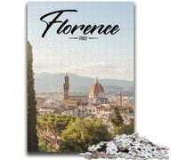 Puzzle di Firenze da 1000 pezzi per adulti, dai 14 anni in su, rompicapo per famiglie, regali di compleanno per Natale, 1000 pezzi (26x38cm)