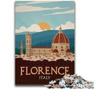Puzzle di Firenze per adolescenti da 1000 pezzi, attività divertenti per la famiglia a casa, regalo di compleanno, regali di viaggio, 1000 pezzi (26x38cm)
