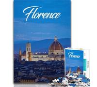 Puzzle di Firenze per adulti e adolescenti, puzzle, giocattoli, giochi educativi, antistress, adatti per la decorazione della scrivania, 38x26cm