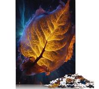 Puzzle di foglie eteree per adulti, 1000 pezzi, puzzle rettangolare in cartone, regalo per uomo, per ragazzo o ragazza, 1000 pezzi (75x50 cm)