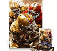 Puzzle di football americano da 1000 pezzi per ragazzi, stimolante per la memoria, ideale per momenti di relax, con incastri precisi e unici, regalo di Natale (38x52cm)