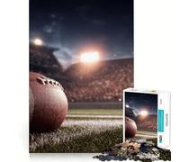 Puzzle di football americano su campo da stadio per adolescenti,1000 pezzi,gioco di abilità mentale,taglio laser per un incastro perfetto,momento di tranquillità,esercizio mentale a casa (38x26cm)