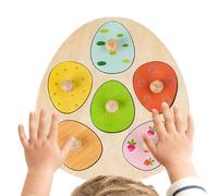 Puzzle di forme per smistamento e associazione in legno motoria fine | Giocattolo educativo per il risveglio precoce per ragazze, ragazzi e - Ideale per viaggi su strada, scuola, sala