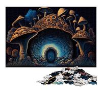 Puzzle di funghi magici da 1000 pezzi per adulti, puzzle impegnativi, rompicapo fai da te per adolescenti, 50x75CM/19,68x29,52 pollici