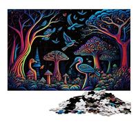 Puzzle di funghi magici da 1000 pezzi per adulti, puzzle per adulti, regalo per stimolare la mente, attività educativa per adolescenti, 26X38CM/10,23x14,96 pollici