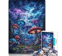 Puzzle di funghi misteriosi da 1000 pezzi per adulti, regalo, gioco per famiglie, antistress, sfida difficile, fantastici regali e giocattoli (75x50cm)