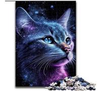 Puzzle di gatti con nebulosa cosmica per adulti e adolescenti, 1000 pezzi, adatti dai 14 anni in su, idee regalo per migliorare la memoria (26x38cm)