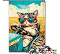 Puzzle di gatti da fattoria per adolescenti, puzzle da 1000 pezzi, gioco per famiglie, antistress, sfida difficile, regalo per amici e parenti (50x75cm)