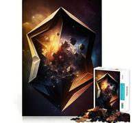 Puzzle di geometria spaziale da 1000 pezzi per ragazzi, gioco di puzzle per allenare la mente, gioco di gruppo, arte da assemblare, regalo classico (38x52cm)