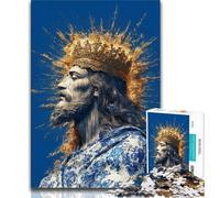 Puzzle di Gesù per adulti e adolescenti, 1000 pezzi, aiuta il cervello a esercitare i giocattoli avvincenti per coltivare la pazienza e l'interazione genitore-figlio, 50x75cm