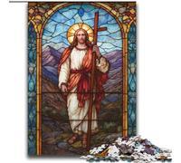 Puzzle di Gesù per adulti e adolescenti, perfetti per le serate di gioco, giocattolo colorato da regalare a casa (70x100cm)
