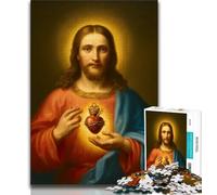 Puzzle di Gesù per adulti, puzzle da 1000 pezzi, aiuta il cervello a esercitare i giocattoli avvincenti per coltivare la pazienza, un'opera d'arte (50x75cm)