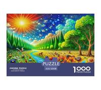 Puzzle di giungla per adulti e bambini, 1000 pezzi, ottimi regali, giocattolo a sfida, giochi educativi, decorazione per la casa, regali per giochi educativi, 52x38cm/1000pezzi.