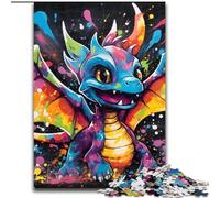 Puzzle di graffiti di draghi volanti da 1000 pezzi per adulti, puzzle in legno per adolescenti e ragazzi, compleanno e festa, 50x75cm.