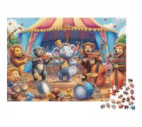 Puzzle di grandi dimensioni con simpatici animali, adatti ad adulti, bambini e adolescenti, con elevata difficoltà e forme uniche, 500 pezzi (52x38 cm)