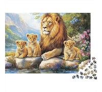 Puzzle di grandi dimensioni con simpatici animali, adatti ad adulti, bambini e adolescenti, con elevata difficoltà e forme uniche, 500 pezzi (52x38 cm)