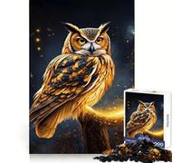 Puzzle di gufo e uccello da 1000 pezzi per ragazzi, stimola la capacità di ragionamento, crea un'atmosfera serena, ritagli precisi e pensati per un regalo speciale (38x52cm)