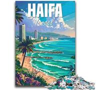Puzzle di Haifa, Israele, per adulti, 2000 pezzi, giocattoli, giochi educativi, regali di Babbo Natale segreto antistress per bambini dai 14 anni in su, 2000 pezzi (70x100cm)
