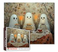 Puzzle di Halloween per adulti 1000 pezzi Carino Piccolo Diavolo Puzzle a lume di candela Impossibile Difficile Difficile Puzzle impegnativo per adulti Gioco di famiglia divertente e impegnativo 40 x
