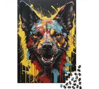 Puzzle di iena africana con immagini personalizzabili, puzzle in cartone riciclato al 100% per adulti e adolescenti, 300 pezzi (40x28 cm)