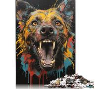 Puzzle di iena africana con immagini personalizzabili, puzzle in cartone riciclato al 100% per adulti e adolescenti, 1000 pezzi (75x50 cm)