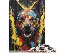 Puzzle di iena africana, rompicapo in cartone di alta qualità per bambini e adulti dai 12 anni in su, regali di Halloween, 1000 pezzi (75x50 cm)