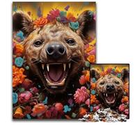 Puzzle di iene 1000 pezzi per adulti, puzzle in cartone per adulti, attività per famiglie, rompicapo, arredamento per la casa, regalo di Natale 26X38CM/10,23x14,96 pollici