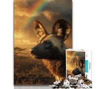 Puzzle di iene per adolescenti, giocattoli di gioco stimolanti Ogni pezzo è unico Gioco stimolante e divertente per tutta la famiglia (50x75cm)