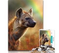 Puzzle di iene per adulti e adolescenti, puzzle da 1000 pezzi, giocattoli, giochi educativi, antistress, lista dei desideri con Babbo Natale (38x26cm)