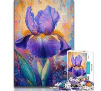 Puzzle di iris colorati da 1000 pezzi per adolescenti, impegnativo da completare ma divertente e umoristico, unico arredamento per la casa e regalo 38x52cm