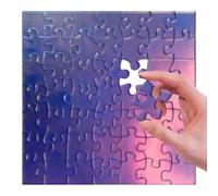 Puzzle Di Jigsaw Clear Impossible - Acrilico Trasparente Iridescente Unico E Trasparente Puzzle | 49pcs Impossibili Puzzle Pazzo, Puzzle Non Ripetuto Gioco Di Interesse