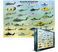 Puzzle Di Jigsaw Di Elicotteri Militari 1000 Pezzi 680Mm X 490Mm
