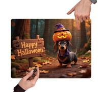 Puzzle Di Jigsaw Di Halloween - Paper 30x21cm 130 Pezzi | Dachshund Dog Puzzle Set | Divertente Puzzlle Di Halloween Educativo Per Bambini Per Adulti Giochi In Famiglia E Attività