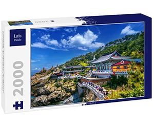 Puzzle di Lais Tempio di Haedong Yonggungsa e Lago Haeundae a Busan, Corea del Sud 2000 Pezzi