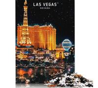Puzzle di Las Vegas, Stati Uniti, 520 pezzi, per adulti e adolescenti, puzzle in legno per adulti, giocattoli per la decorazione della casa, 520 pezzi (52x38 cm)