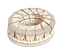 puzzle di legno 3D, 3D Wooden Puzzle Architecture Self Assembly Brain Teaser Home Desk Ornament Gift