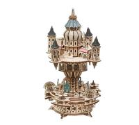 puzzle di legno 3D, Kit Castello nel cielo in legno 3D con luci a LED, senza colla, dimensioni multiple for la decorazione della scrivania(534PCS)