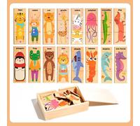 Puzzle Di Legno Abbinati Con Custodia, Giocattoli A Blocchi Per Casa E Viaggi,