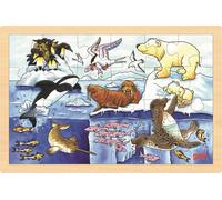 Puzzle di legno Animali Artici