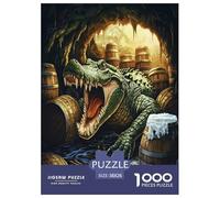 Puzzle Di Legno Artee con coccodrilli e rettili Colore Stampa Di Qualit Genitore-Figlio Attivit Animale Di Artework Da 1000 Pezzi Per Adulti E Ragazzi 38x26cm/1000pcs