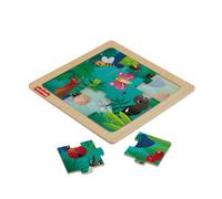 Fisher-Price Giocattolo per Neonati Puzzle Amici della Giungla di Legno per bambini dai 2 anni in poi