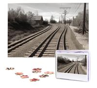 Puzzle di legno della pista del treno 1000 pezzi puzzle di legno personalizzato immagine puzzle puzzle personalizzato per matrimonio adulto