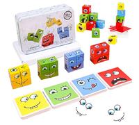 Puzzle Di Legno Matching Game Puzzle Giochi,Expression Puzzle Building Blocks,Espressioni In Legno Matching Block Puzzle,Genitore-Bambino Montessori Giocattoli Regali Di Natale Per Bambini