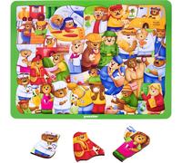 Puzzle di legno Mestieri con Orsi