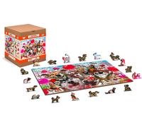 Puzzle di legno Ora di festa 2 in 1